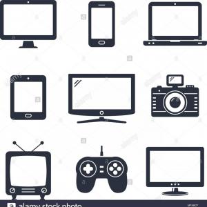 300x300 Vector Electronics Gadget Seamless Pattern Image Soidergi
