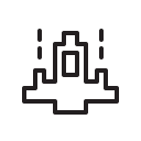 128x128 Galaga Icon Whap