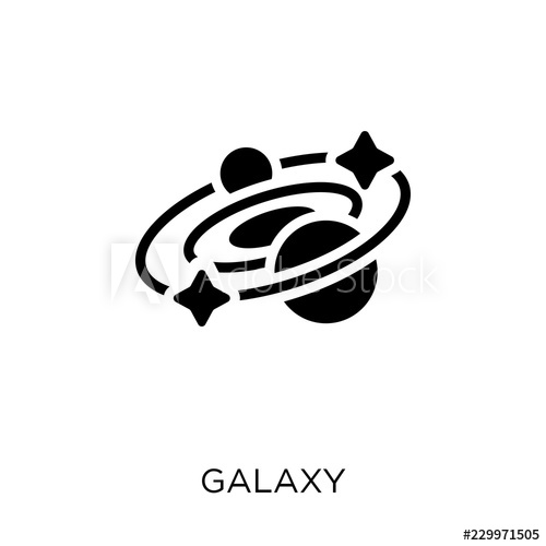 Galaxy Icon Galaxy Symbol Design From Astronomy Collection 500x500 Galaxy Icon Galaxy Symbol Design From Astronomy Collection
