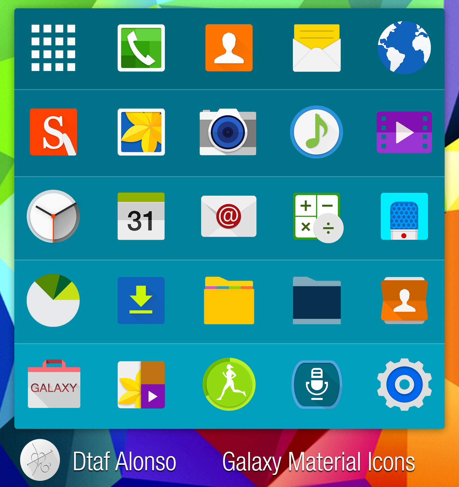 1600x1700 Galaxy Material Icons