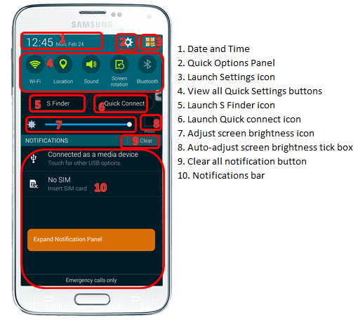 Use The Notifications Panel On Samsung Galaxy 510x455 Use The Notifications Panel On Samsung Galaxy