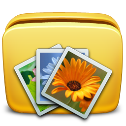 256x256 Folder Pictures Icon Myiconfinder