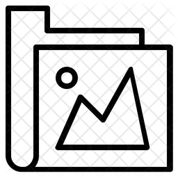 256x256 Gallery Folder Icon Of Line Style