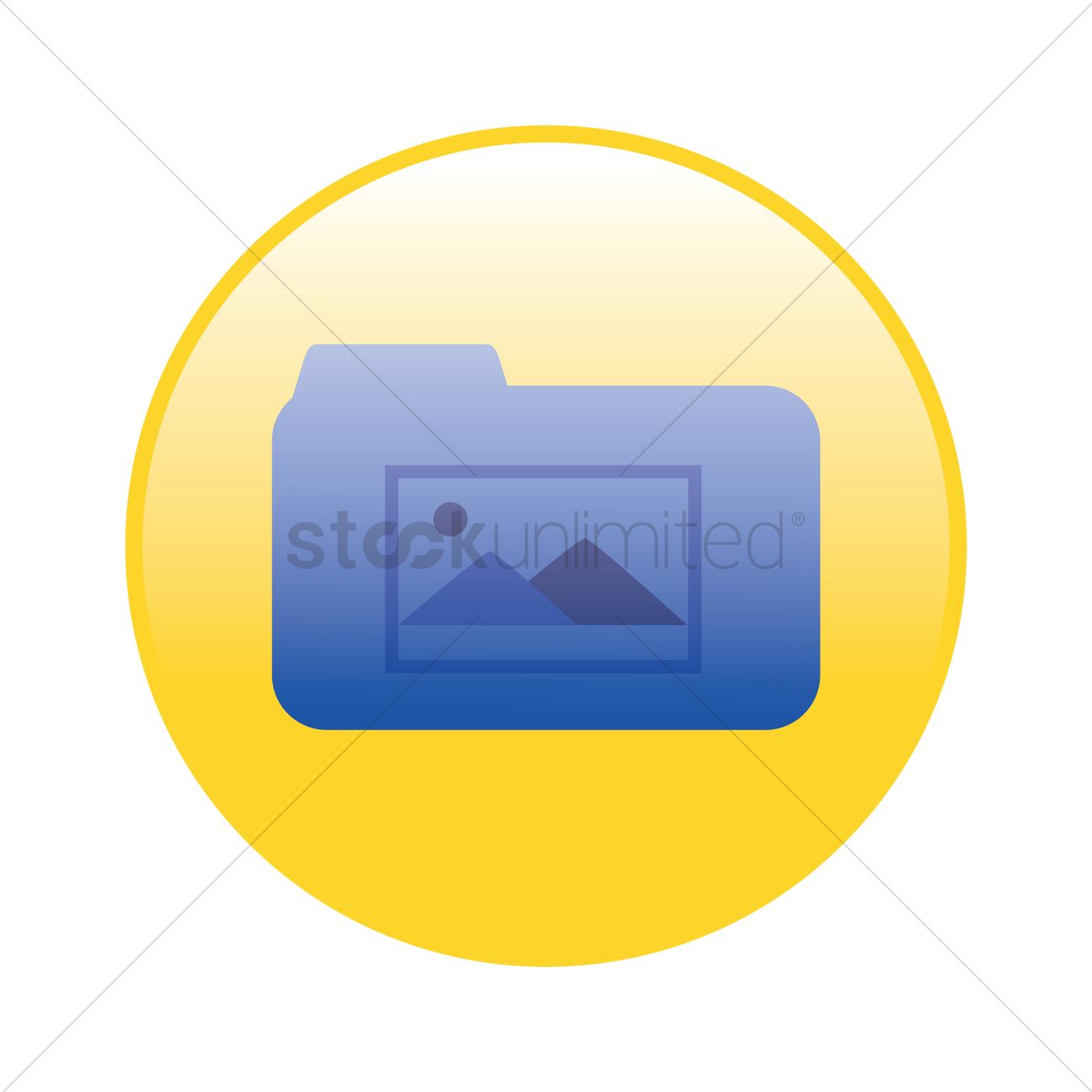 1300x1300 Gallery Folder Icon Vector Image
