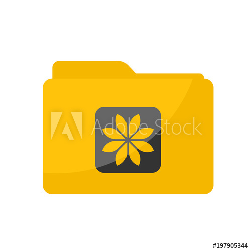 500x500 Simple Flat Minimalist Picture Gallery Folder Icon