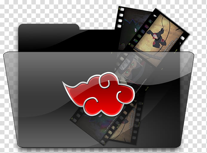 693x512 Akatsuki Folder Icon Set, Favorites Akatsuki Folder, Black And Red