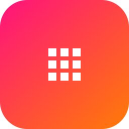 256x256 Grid, Menu, Gallery, Set, Collection, Android, Interface Icon