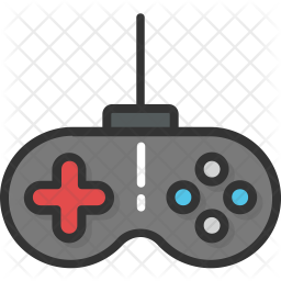 256x256 Game Console Icon Of Colored Outline Style