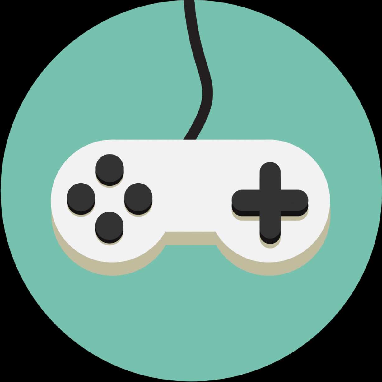 1228x1228 Filevideo Game Controller Icon Idv Green Hoodamathrun