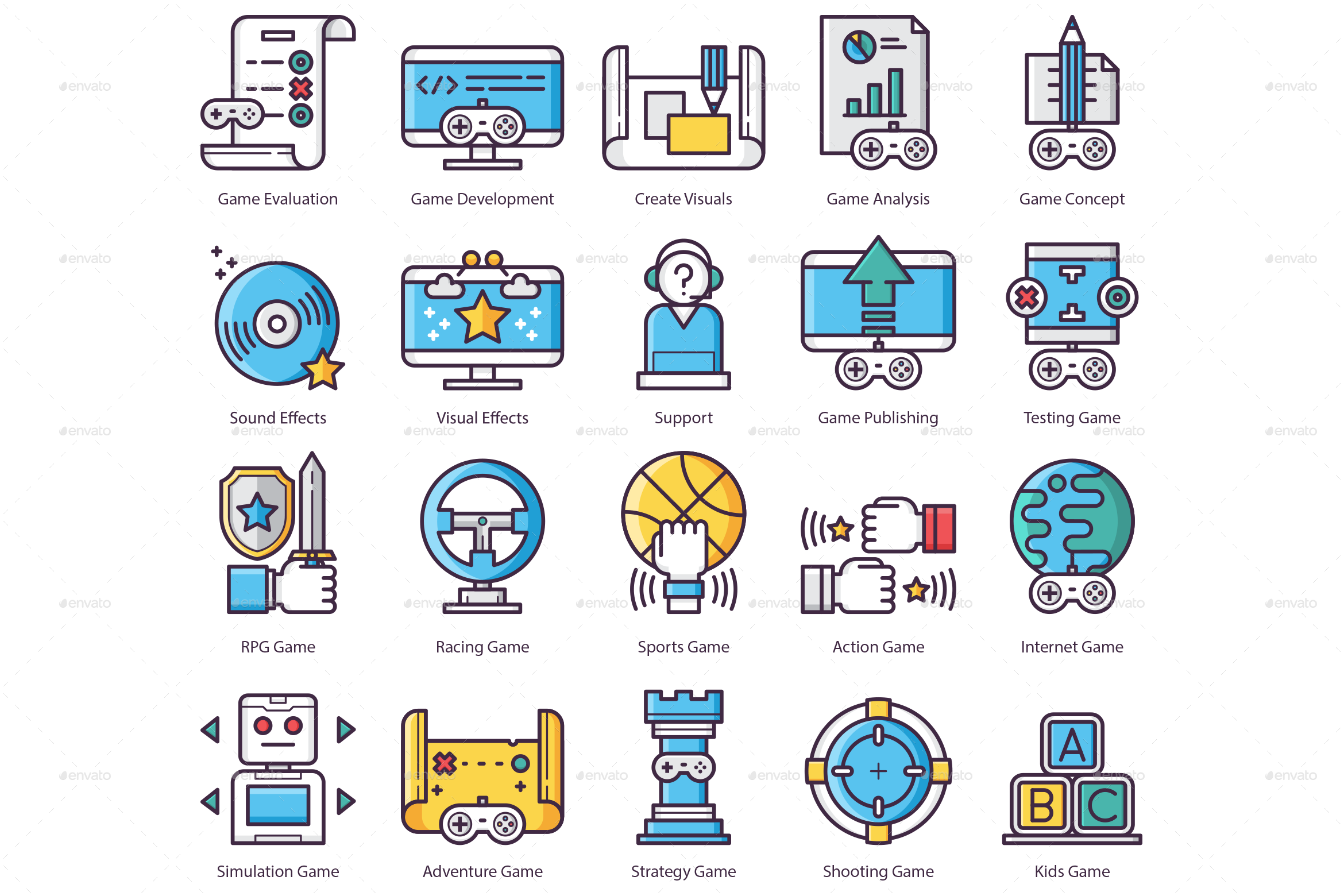 2340x1560 Game Design Icons