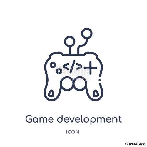 500x500 Game Development Icon From Programming Outline Collection Thin