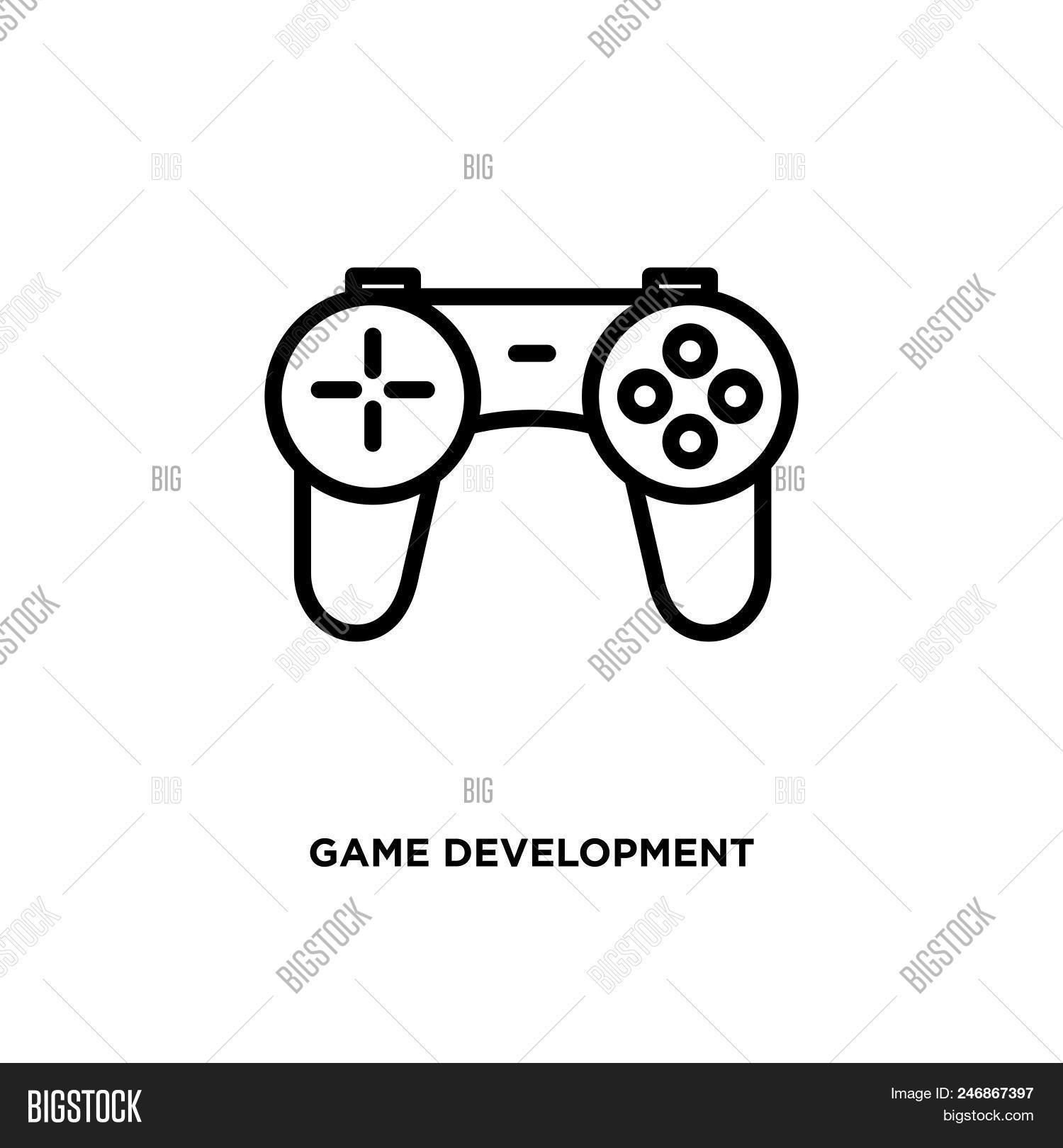 1500x1620 Game Development Vector Icon On White Background Game
