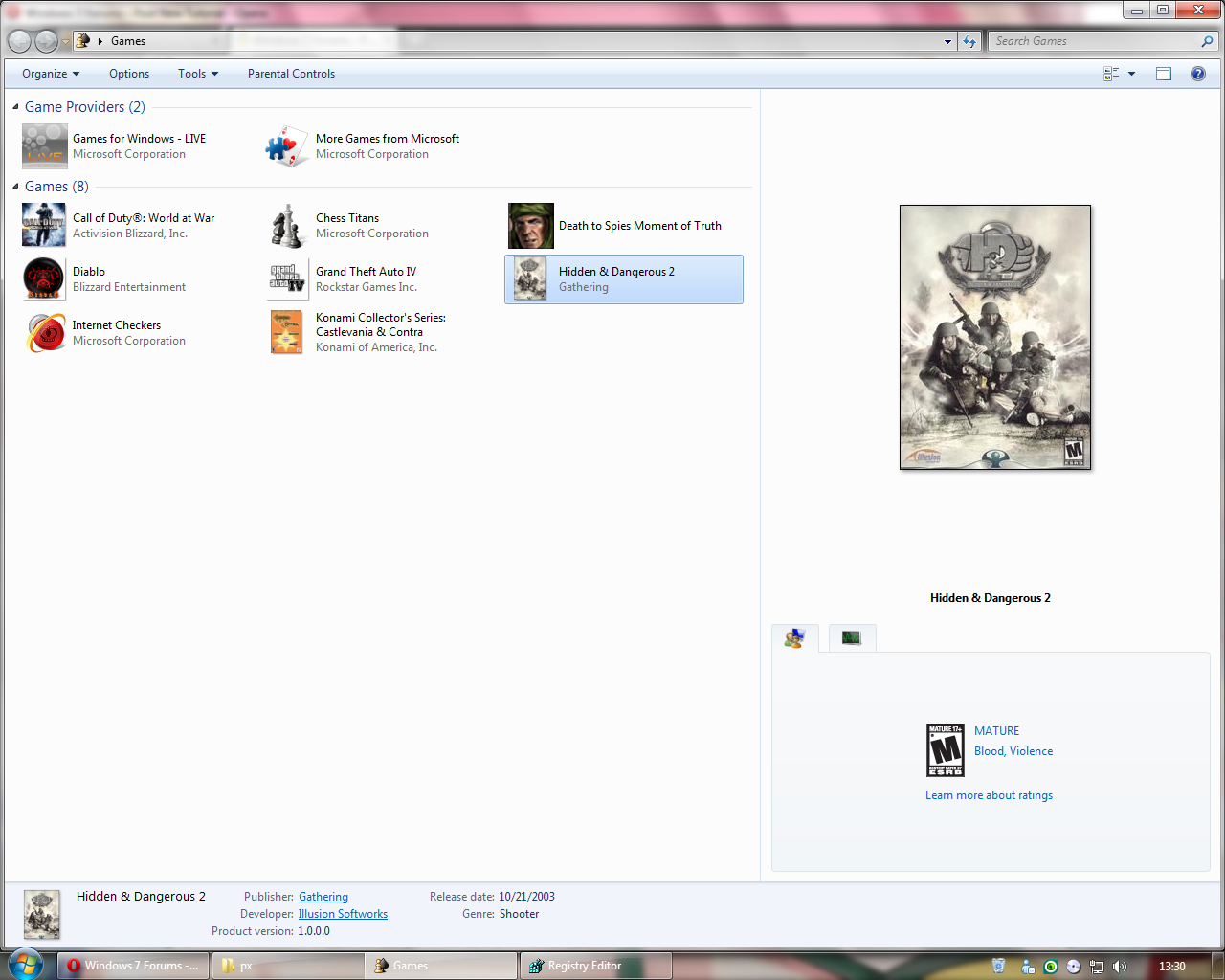 1280x1024 Games Explorer Folder