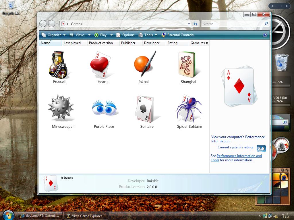 1024x768 Vista Game Explorer For Xp