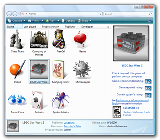 330x290 Game Explorer In Windows And Vista