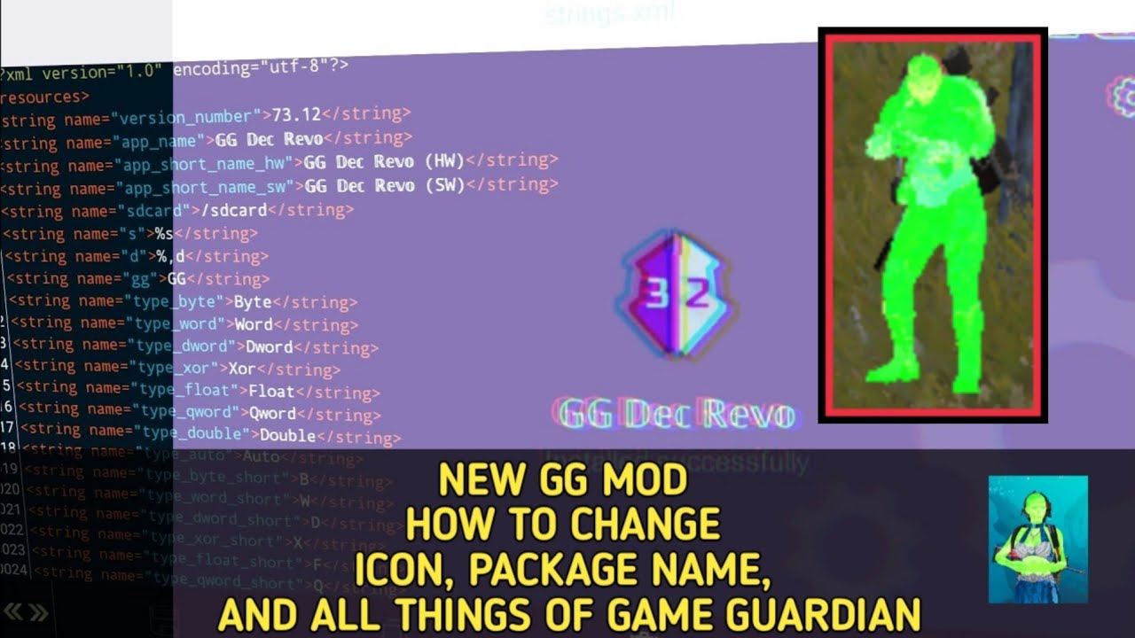 1280x720 How To Mod Game Guardian Icon, Package Name, Background All