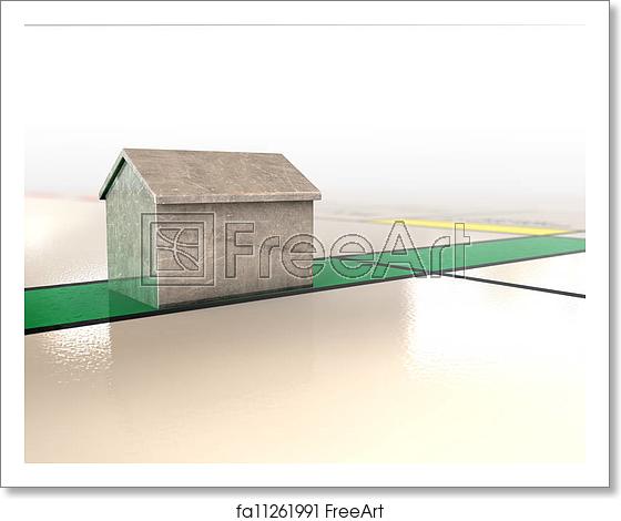 560x470 Free Art Print Of House Icon On A Boardgame A Closeup Of A Metal