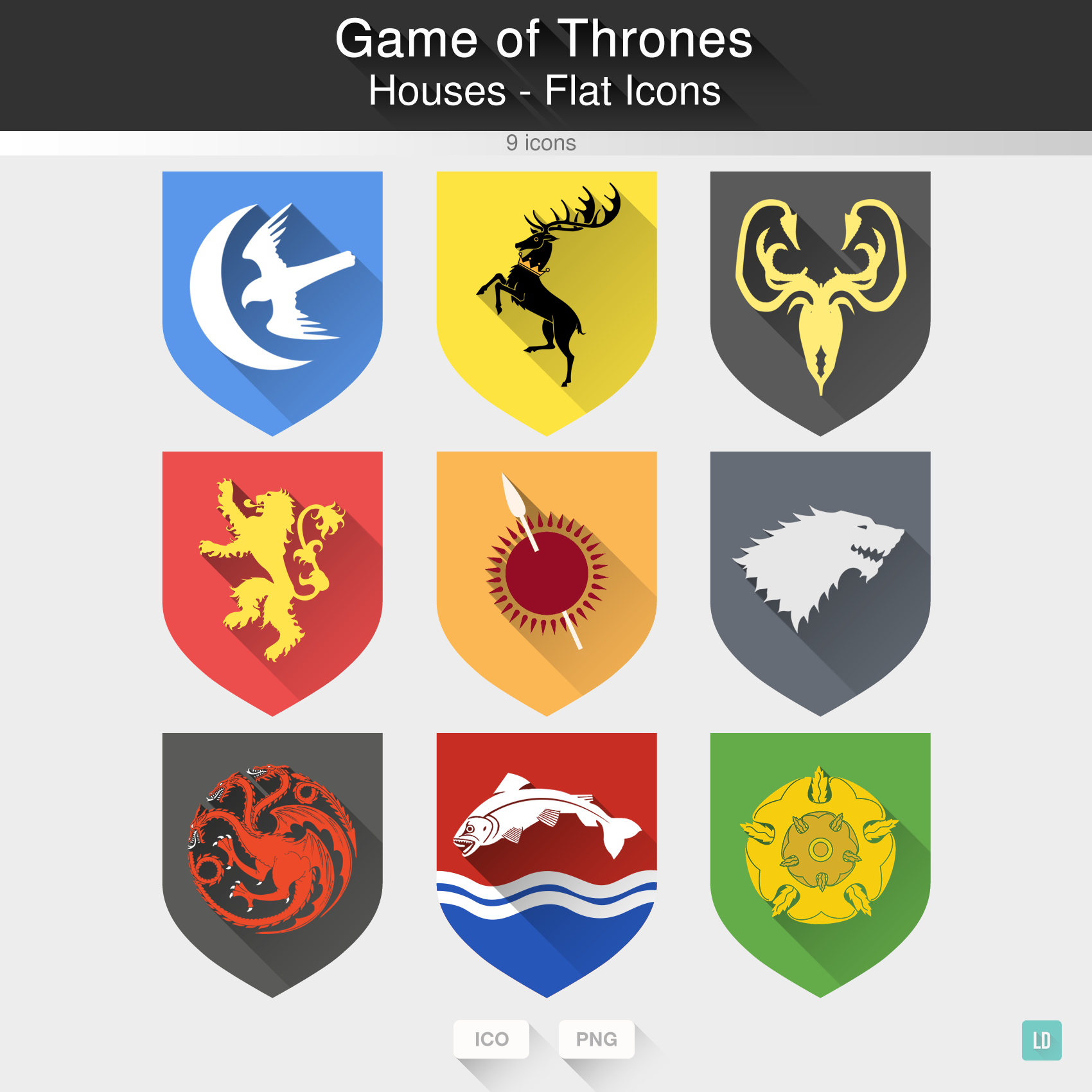 1700x1700 Game Of Thrones Houses