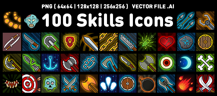 Fantasy Skills Icons 720x320 Fantasy Skills Icons