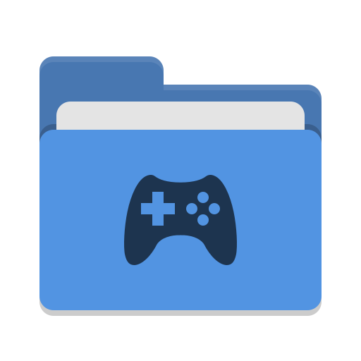 Folder Blue Games Icon Papirus Places Iconset Papirus 512x512 Folder Blue Games Icon Papirus Places Iconset Papirus