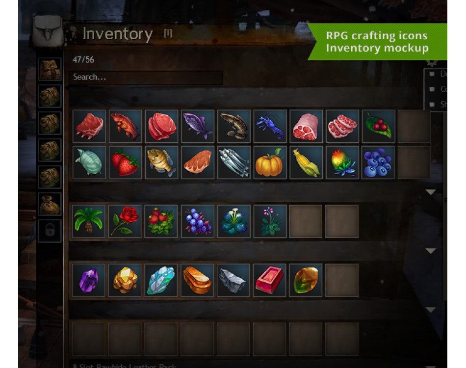 950x750 Flower Plant Rpg Crafting Icon Set