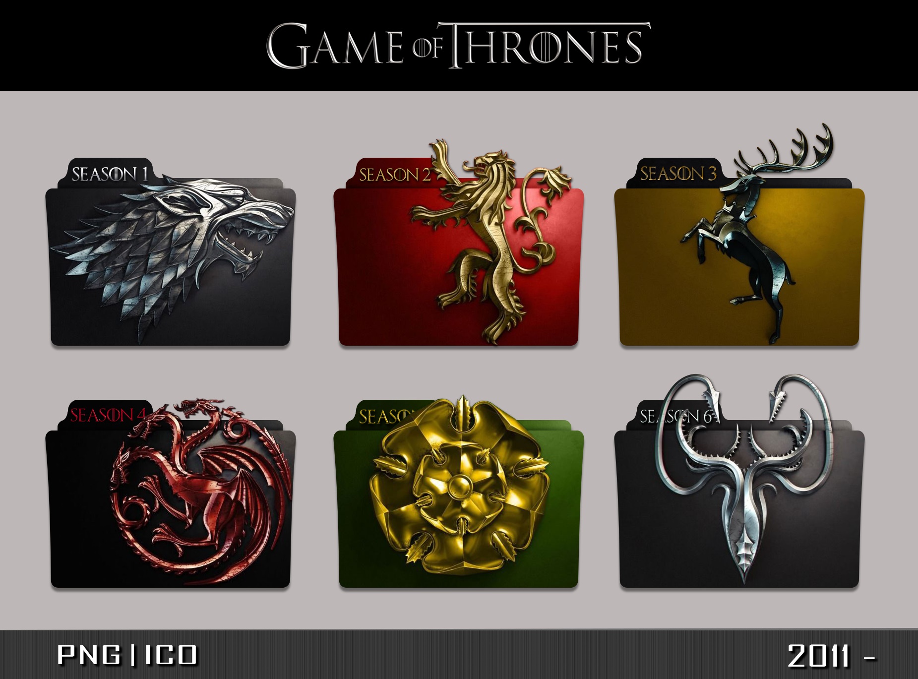 1851x1369 Game Of Thrones Seasons Folder Icon
