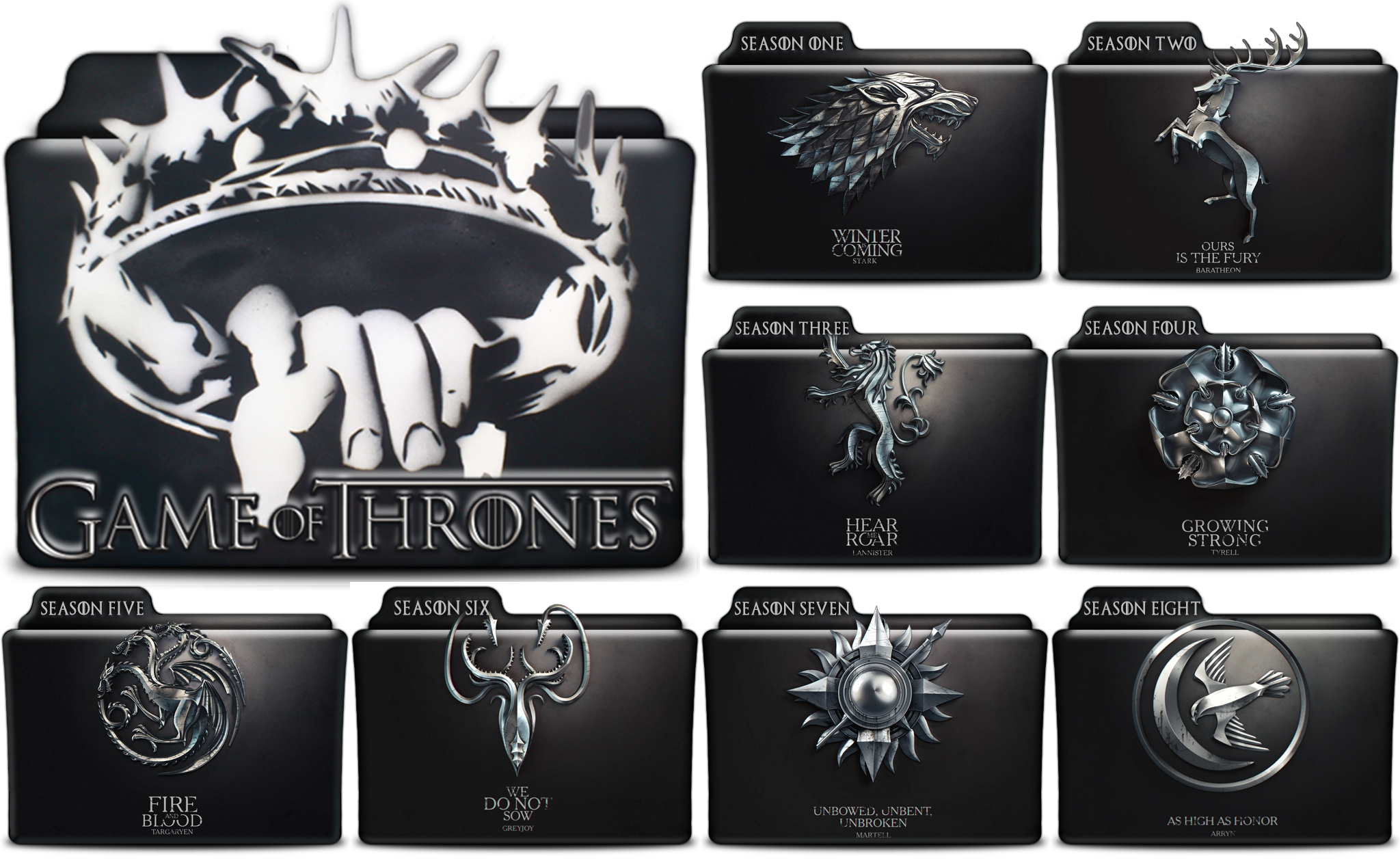 2048x1268 Game Of Thrones Folders In Png