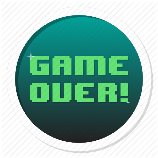 512x512 Badge, Death, Die, End, Finish, Game, Game Over, Gamer