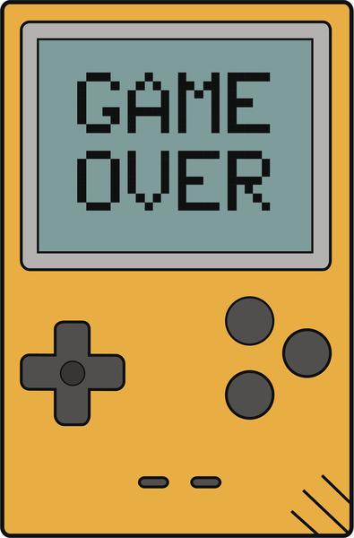 395x600 Simple Vintage Retro Videogame Cartoon Icon