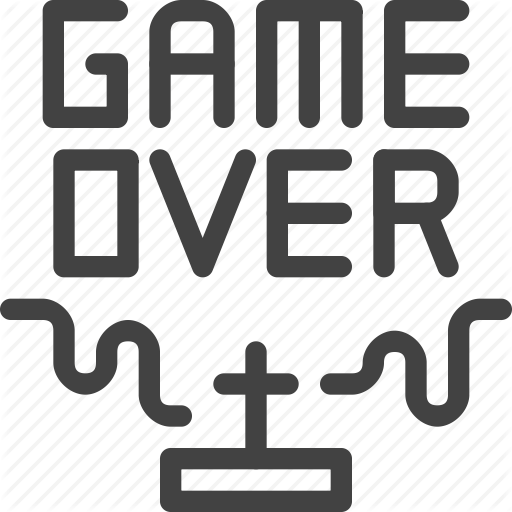512x512 Die, End, Finish, Game Over, Play, Video Game Icon