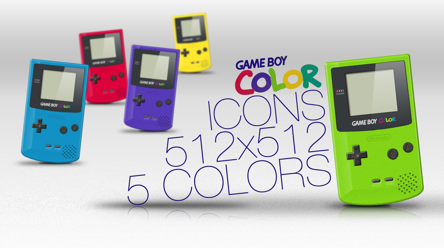 1500x838 Game Boy Colour Icons