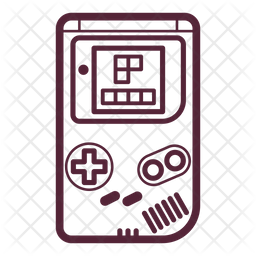 256x256 Gameboy Icon Of Line Style