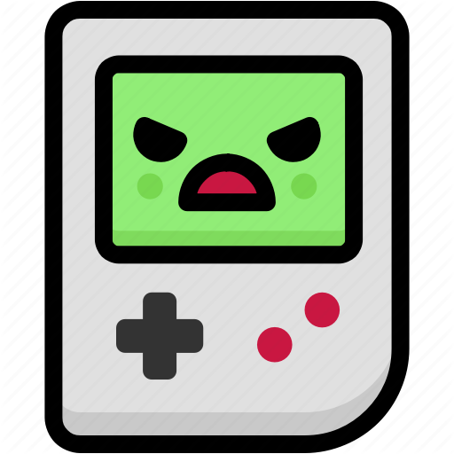 512x512 Angry, Emoji, Emotion, Expression, Face, Feeling, Gameboy Icon