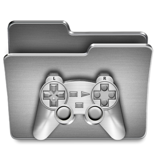 512x512 Games Steel Folder Icon, Png Clipart Image