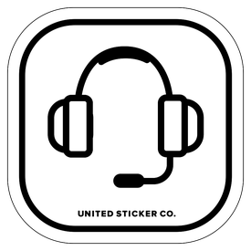 275x275 Gaming Headset Icon Decal United Sticker Co