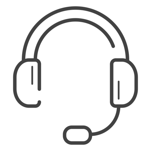 512x512 Gaming Headset Stroke Icon