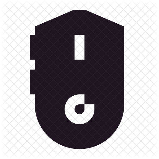 512x512 Gaming Mouse Icon Of Glyph Style