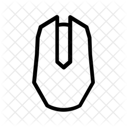 256x256 Gaming Mouse Icon Of Line Style