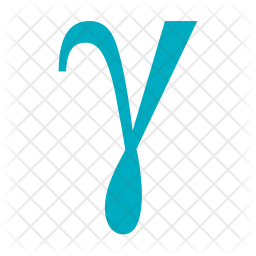 256x256 Gamma Icon Of Flat Style