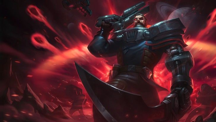 728x410 Dreadnova Gangplank Splash Art Skin Wallpaper Lol League