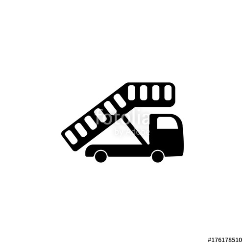 500x500 Gangway Of Plane Gangplank Icon Stock Image And Royalty Free