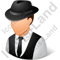 256x256 Gangster Male Icon, Pngico Icons