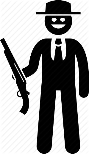 299x512 Criminal, Evil, Gang, Gangster, Gun, Mafia, Thug Icon