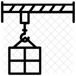 256x256 Bridge Crane Icon Of Line Style