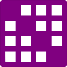 256x256 Purple Gantt Chart Icon