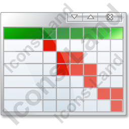 256x256 Table Gantt Chart Icon, Pngico Icons