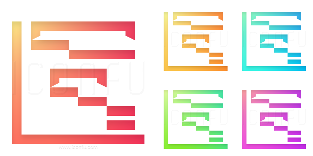 1200x600 Chart Gantt Icon