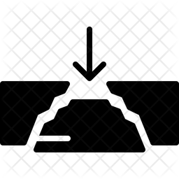 256x256 Gap Icon Of Glyph Style