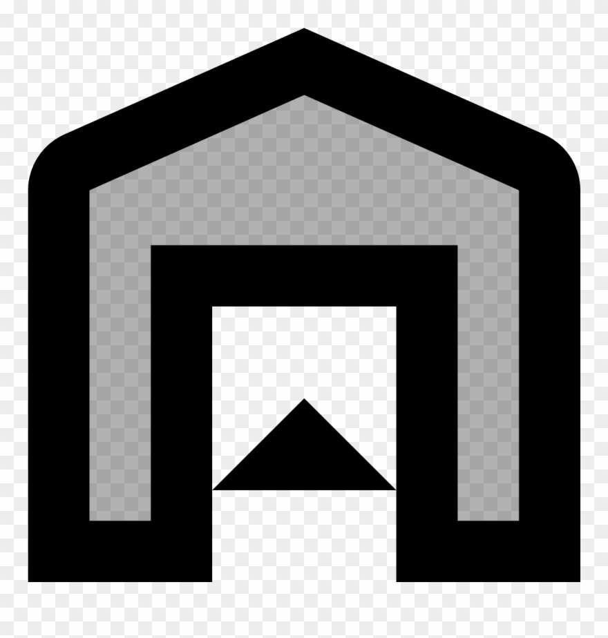 880x924 Open Garage Door Icon