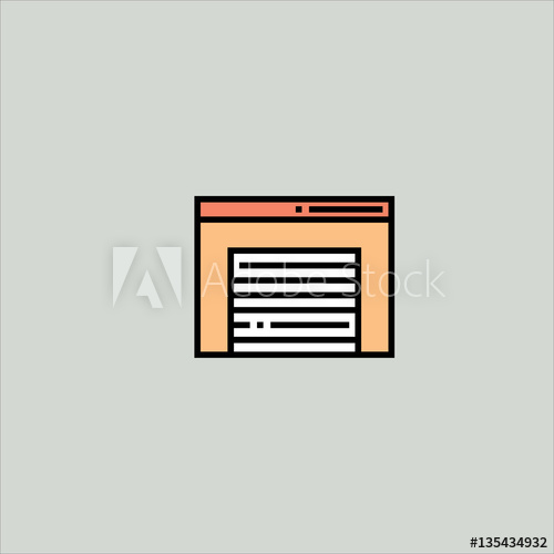 500x500 Garage Door Icon Flat Design